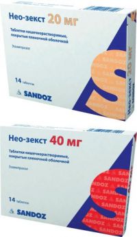 Нео-зекст 40мг таблетки покрытые кишечнорастворимой оболочкой №14 (SALUTAS PHARMA GMBH)