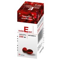 Витамин e (лайфевит) 200мг капс. №30 (SANECA PHARMACEUTICALS A.S.)