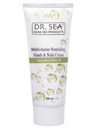 Dr. Sea (Доктор море) мультивитаминный питательный крем для рук и ногтей с маслами авокадо и оливы 200мл 6298 (DR.BURSTEIN LTD.HATAASIA ST.)