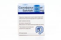 Салофальк 500мг гранулы покрытые оболочкой кишечнорастворимые пролонгированного действия №50 пакетики (DR.FALK PHARMA GMBH/ LOSAN PHARMA GMBH)