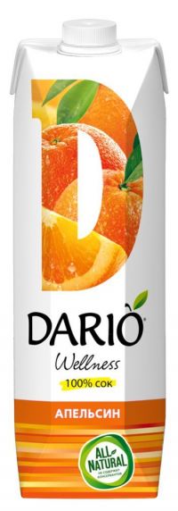 Dario Wellness (Дарио велнес) сок 0,95л апельсин б/сахара (САНФРУТ ООО)