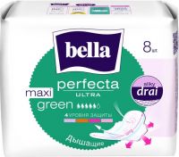 Bella (Белла) прокладки перфекта ультра №8 макси зеленый (TZMO S.A.)