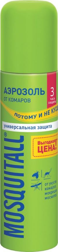 Mosquitall (Москитол) спрей активная защита от комаров 100мл (БИОГАРД ООО)