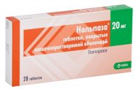 Нольпаза 20мг таблетки покрытые кишечнорастворимой оболочкой №28 (КРКА-РУС ООО)
