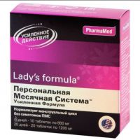 Lady's formula (Ледис формула) персональная месячная система усиленная формула таб. №30 (WEST COAST LABORATORIES INC.)