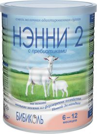 Нэнни молочная смесь 2 пребиотик 800г на козьем молоке 6-12 мес. банка (VITACARE INTERNATIONAL)