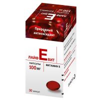 Витамин e (лайфевит) 100мг капсулы №30 (ZENTIVA A.S.)