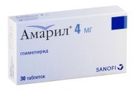 Амарил 4мг таблетки №30 (SANOFI-AVENTIS S.P.A.)
