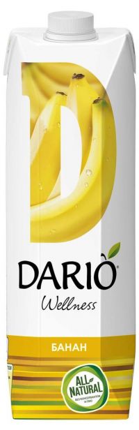 Dario Wellness (Дарио велнес) нектар 0,95л банан с мякотью (САНФРУТ ООО)