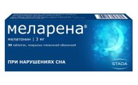 Меларена 3мг таблетки покрытые плёночной оболочкой №30 (МАКИЗ-ФАРМА ЗАО)