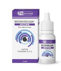 Моксифлоксацин-оптик 0,5% 5мл капли глазные флакон-капельница (ЛЕККО ФФ ЗАО)