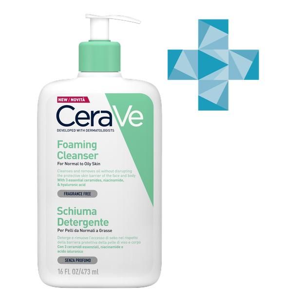 CeraVe (Цераве) гель очищающий д/лица и тела 473мл д/норм. и жирн.кожи ...