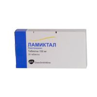 Ламиктал 100мг таблетки №30 (GLAXOSMITHKLINE PHARMACEUTICALS S.A.)