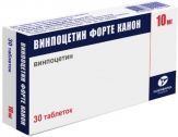 Винпоцетин форте 10мг таблетки №30 (КАНОНФАРМА ПРОДАКШН ЗАО_2)