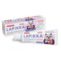 Lapikka (Лапикка) зубная паста кидс 45г земляничный десерт с кальцием (ЕВРОКОСМЕД ООО)