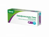 Левофлоксацин-тева 500мг таблетки покрытые плёночной оболочкой №14 (TEVA PHARMACEUTICAL INDUSTRIES LTD_2)