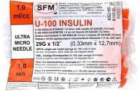 Шприц инсулиновый 1мл №10 100 me имп. (SFM HOSPITAL PRODUKTS GMBH I.G.)