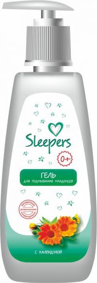 Sleepers (слиперс) гель для подмывания младенцев с календулой 400мл (ONTEX)
