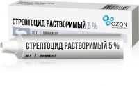 Стрептоцид растворимый 5% 30г линимент №1 туба (ОЗОН ООО)