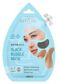 Estelare (эстеларе) маска для лица 20мл черная пенящаяся очищающ. (ANCORS CO. LTD)