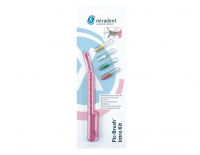 Мирадент набор ершиков с ручкой  pic-brush intro kit №4 розовый (HAGER & WERKEN GMBH & CO.KG)