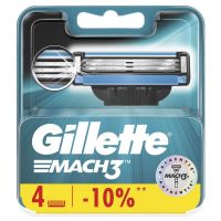 Gillette (Жиллетт) mach 3 кассета сменная №4 (GILLETTE DEUTSCHLAND GMBH&CO.OHG)