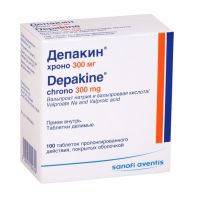 Депакин хроно 300мг таблетки покрытые оболочкой пролонгированного действия №100 (SANOFI-WINTHROP INDUSTRIE_2)