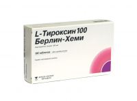 L-тироксин 100мкг таблетки №100 (BERLIN-CHEMIE AG/ MENARINI GROUP AG)