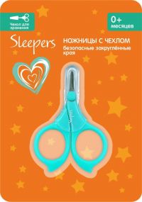 Sleepers (Слиперс) ножницы детские с чехлом с 0 мес. (NINGBO YINZHOU BESTWIN COMMODITY CO.LTD)
