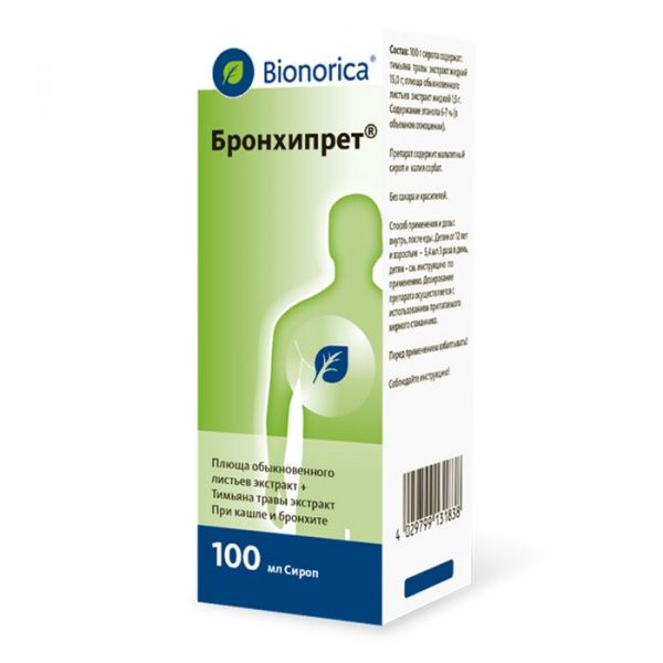 Бронхипрет 100мл сироп №1 флакон-дозатор (Bionorica se)