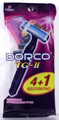 Dorco (Дорко) tg-711 станок для бритья одноразовый №5 плав.головка 2 лезвия увл.полоса (DORCO CO.LTD)