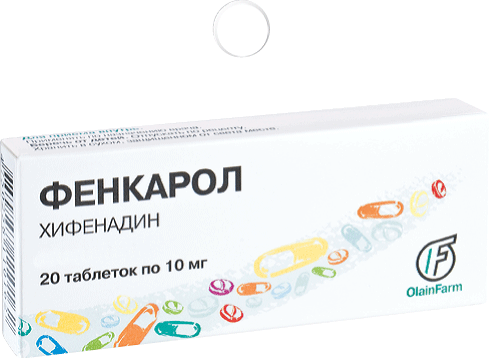 Фенкарол 10мг таб. №20 (Олайнфарм олайнский хфз ао)